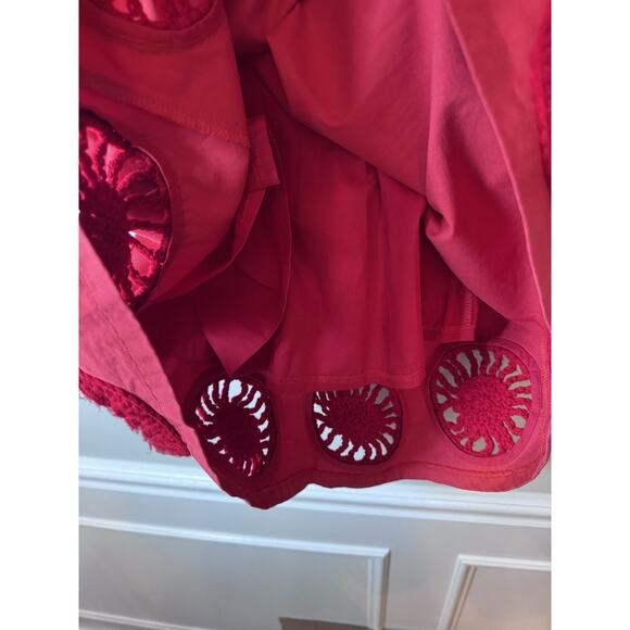 Elexiay Kogi Crochet Embellished A-Line Minidress red Size L NWT READ - Picture 16 of 16